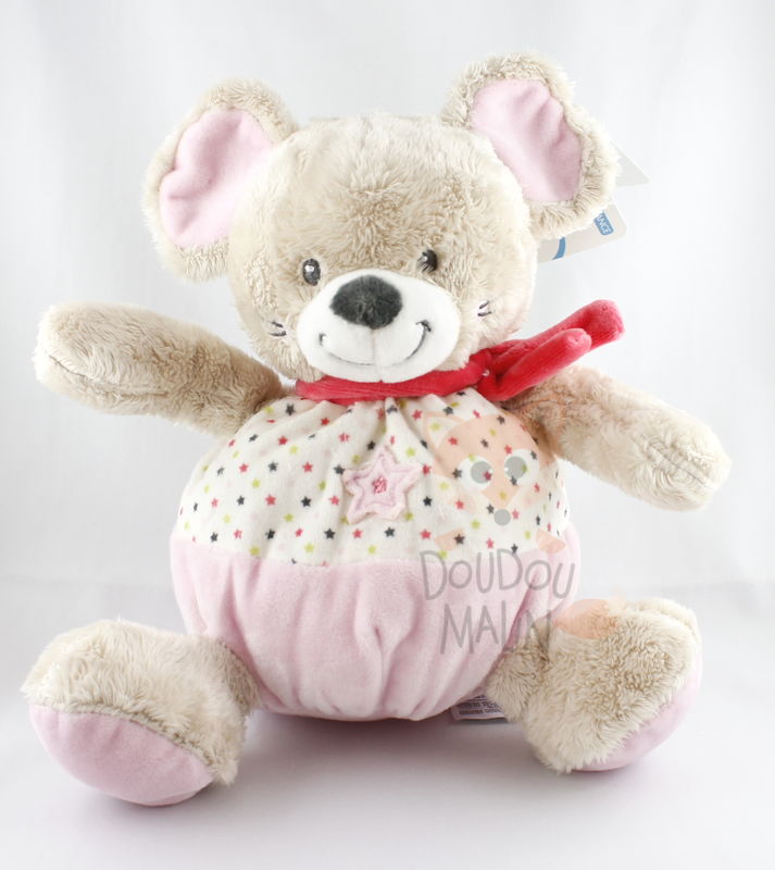  baby comforter mouse pink biege star scarf 
